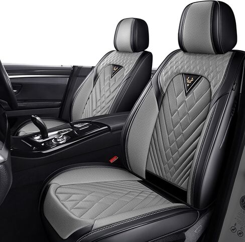 Seat Covers for Chevy Equinox EV 2024-2025,Front Seats Back Seat Covers,Car Seat Cover Waterproof,Car Seat Covers All Weather(Luxury 5 Seats, Black Gray) in Kuwait