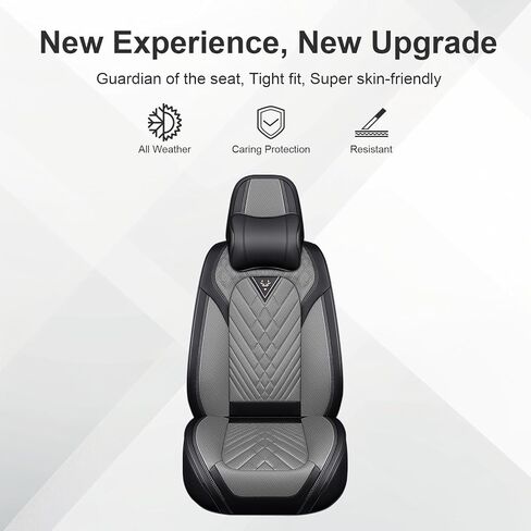 Seat Covers for Chevy Equinox EV 2024-2025,Front Seats Back Seat Covers,Car Seat Cover Waterproof,Car Seat Covers All Weather(Luxury 5 Seats, Black Gray) in Kuwait