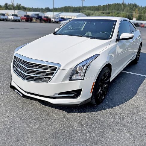 سبويلر شفة مصد أمامي أسود لامع من Spec-D 3 قطع متوافق مع 2015-2018 كاديلاك ATS in Saudi Arabia