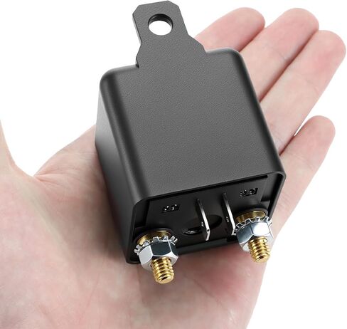 QWORK 200A 12V Continuous Duty Relay, 4 Pin SPST High Current Split Charge Switch, On/Off Control Relay in Saudi Arabia