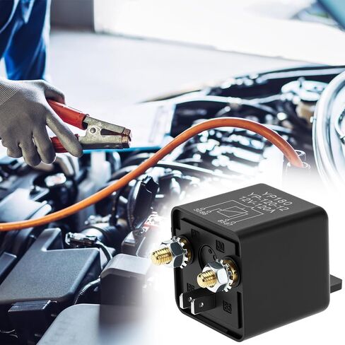 QWORK 200A 12V Continuous Duty Relay, 4 Pin SPST High Current Split Charge Switch, On/Off Control Relay in Saudi Arabia