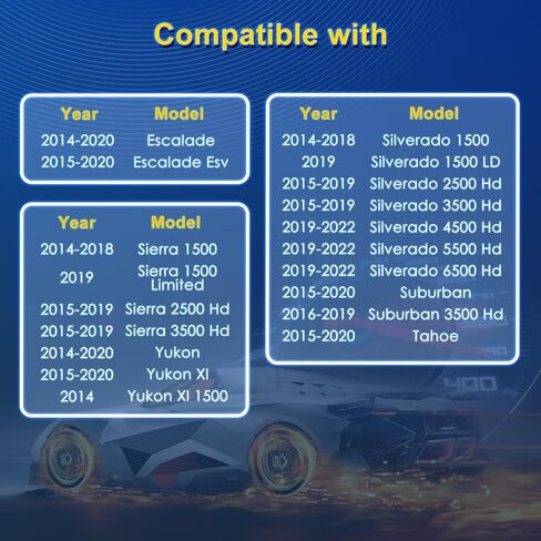 Cabin Air Filter with Activated Carbon, Replacement for CF11809, Silverado, Sierra, Suburban, Tahoe, Yukon, Escalade in Kuwait