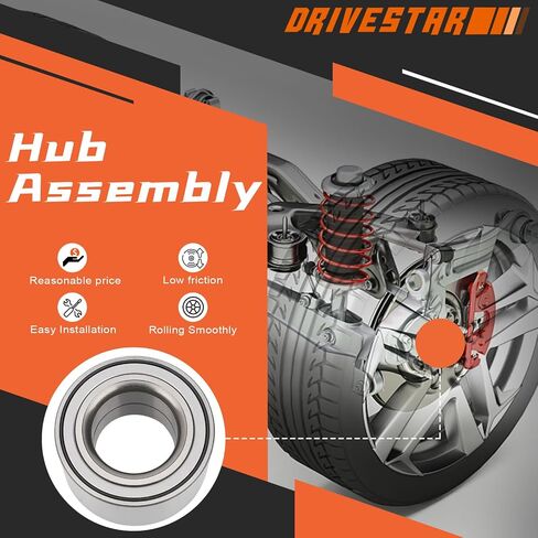 DRIVESTAR 510003 Front/Rear Wheel Bearing 91-02 for Ford Escort, for Audi TT (Quattro), for Kia Sephia/Spectra, for Mazda 323/Miata/MX-3/Protege/Protege5, for Mercury Tracer, for VW Beetle/Golf/Jetta in Saudi Arabia
