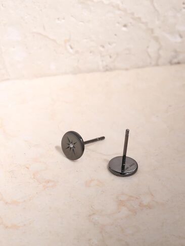 S.Leaf Sterling Silver Stud Earrings for Women Gold Plated Tiny Dot Disc Star Coin Earrings Small Round Tiny Earrings Dainty Simple Earrings for Women in Kuwait