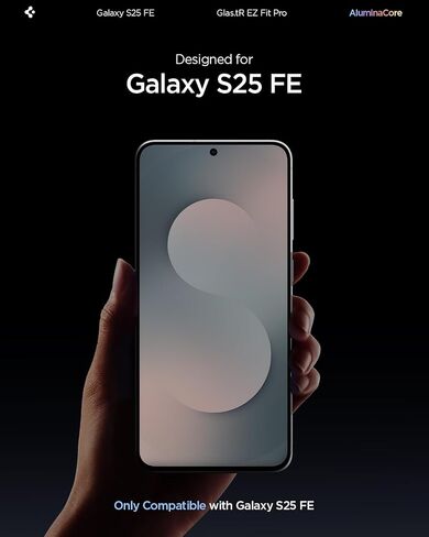 Spigen Tempered Glass Screen Protector [GlasTR EZ FIT] designed for Galaxy S24 FE [Case Friendly] - 2 Pack in Saudi Arabia