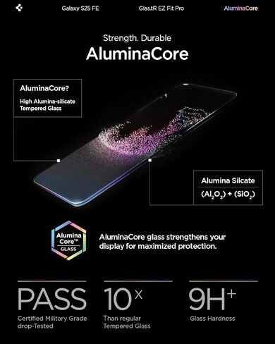 Spigen Tempered Glass Screen Protector [GlasTR EZ FIT] designed for Galaxy S24 FE [Case Friendly] - 2 Pack in Saudi Arabia