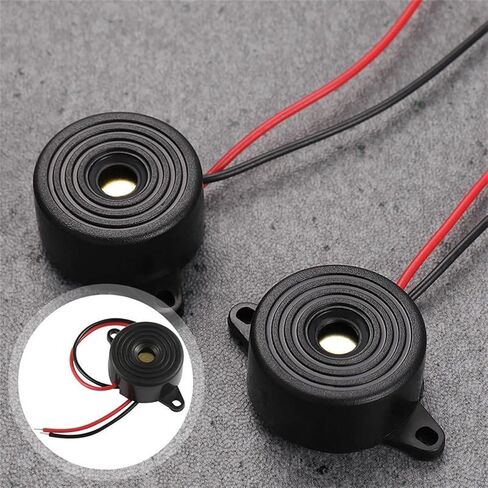 5pcs Piezo Buzzer Electronic Sounder High Decibel 2-Wire Leads Electric Buzzer Active Piezoelectric Buzzer in Saudi Arabia