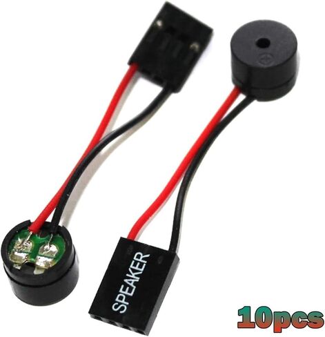 10pcs Mini Speaker Interanal Computer Motherboard Speaker Mini Onboard Case Buzzer Board Beep Alarm Speaker Kit in Saudi Arabia