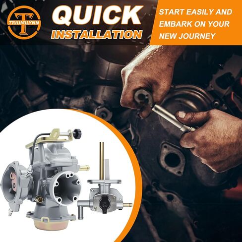 Triumilynn Carburetor for Su-zu-ki LTF 250 Ozark 2002-2009, for Su-zu-ki LTZ 250 Quadsport 250 Carb 2004-2009, for Su-zu-ki LT-F250F Ozark 2002-2003, Replace# 13200-05G01 in Kuwait