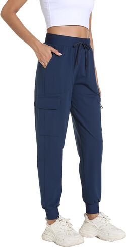 Womens Hiking Pants Cargo Joggers for Women with Pockets Lightweight Quick Dry Travel Camping Pants in Saudi Arabia