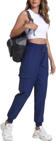 Womens Hiking Pants Cargo Joggers for Women with Pockets Lightweight Quick Dry Travel Camping Pants in Saudi Arabia