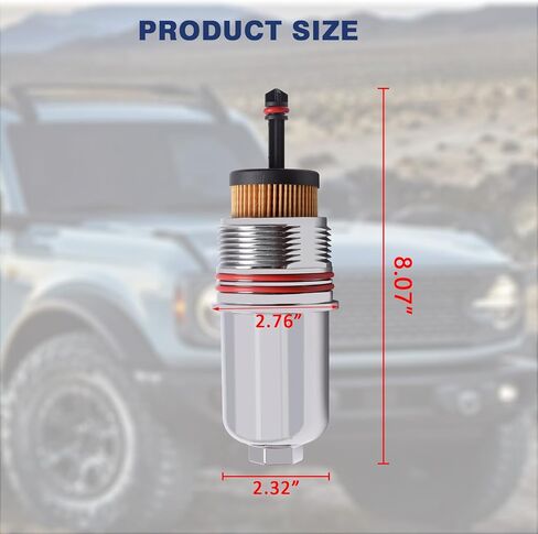 غطاء غطاء فلتر الزيت من ZONFANT متوافق مع Ford Lincoln Vehicle Fusion F150 Bronco Edge Explorer 2015-2021، Aviator Continental MKX MKZ 2016-2022، استبدال # FT4Z6A832C FT4Z-6A832-C in Kuwait