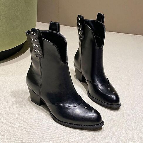 Knee High Boots for Women Fold Over Wide Calf Pull On Boots Goth Rave Buckle Strap Mid Heel Combat Shoes for Riding in Saudi Arabia