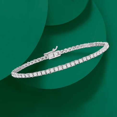 Ross-Simons 4.70 ct. t.w. White Topaz Tennis Bracelet in Sterling Silver in Saudi Arabia