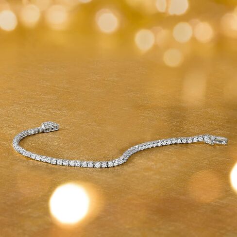 Ross-Simons 4.70 ct. t.w. White Topaz Tennis Bracelet in Sterling Silver in Saudi Arabia