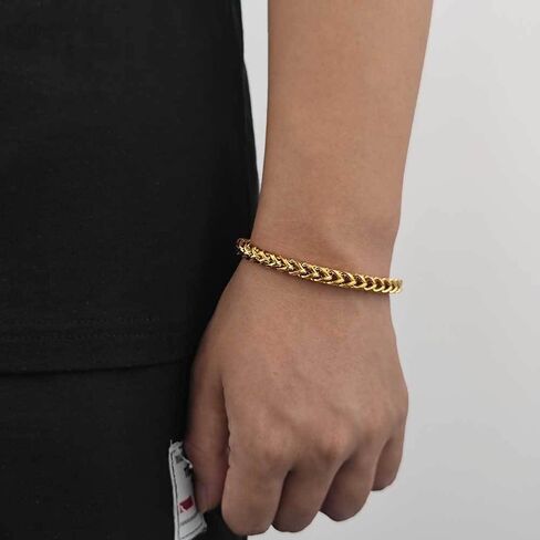 14k Yellow Gold 6mm Rope Chain Diamond Cut Bracelet (9") Italian Jewelry for Men & Women in Saudi Arabia