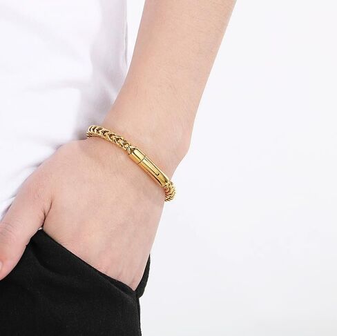 14k Yellow Gold 6mm Rope Chain Diamond Cut Bracelet (9") Italian Jewelry for Men & Women in Saudi Arabia