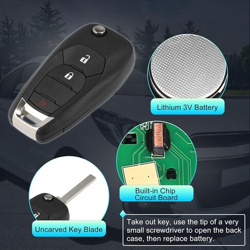 X AUTOHAUX 315MHz 46 Chip LXP-T003 Replacement Keyless Entry Remote Car Key Fob for Chevrolet Trax Spark 2019 2020 2021 for Chevy Sonic Hatchback 2019 3 Buttons Key in Saudi Arabia