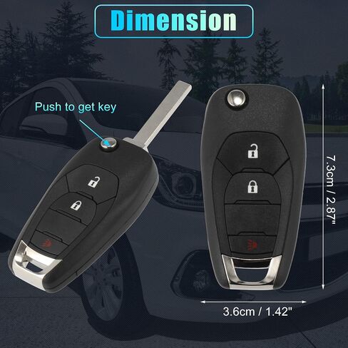 X AUTOHAUX 315MHz 46 Chip LXP-T003 Replacement Keyless Entry Remote Car Key Fob for Chevrolet Trax Spark 2019 2020 2021 for Chevy Sonic Hatchback 2019 3 Buttons Key in Saudi Arabia