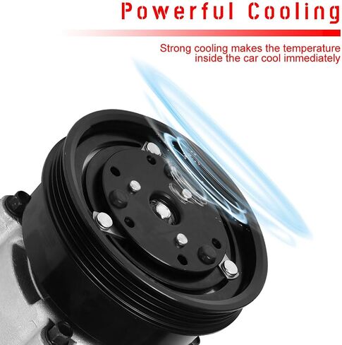 CCIYU A/C Compressor with Clutch A/C Air Compressor for Car 1993 1994 1995 1996 1997-1998 for Mercury Villager for Nissan Quest 3.0L Air Conditioning Compressor for 1520389 in Saudi Arabia