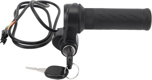 Full Twist Throttle, Electric Bike Twist Throttle Grip with 2 Keys Electric Scooter Waterproof Speed Controller Grip Handle for Electric Bicycle Scooter Universal in Saudi Arabia