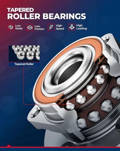 محمل العجلات الأمامية KAX 515130 متوافق مع 2011-2016 Ford F-250 Super Duty 4WD، 2011-2016 Ford F-350 Super Duty 4WD، 8 العروات مع ABS in Kuwait