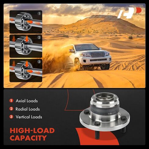 A-Premium Rear Wheel Bearing and Hub Assembly with 4-Lug Compatible with Ford Focus 2000-2007 in Saudi Arabia