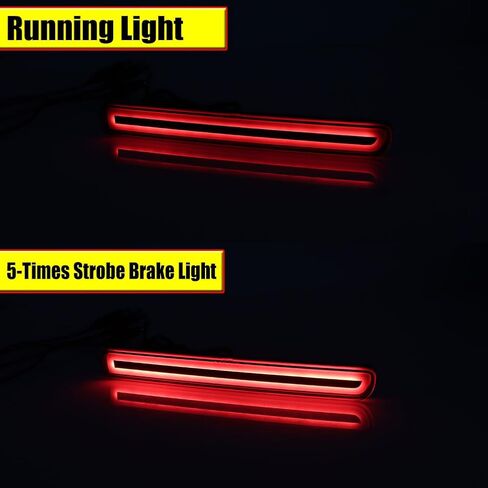 Smoked Lens 3 IN 1 LED Fog lamp for Land Rover Discovery 3 LR3, Land Rover Discovery 4 LR4 Rear Fog Bumper Reflector Brake Tail Sequential Flash Signal Lights in Kuwait