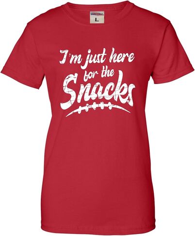Go All Out I'm Just Here for The Snacks Funny Football Party Mens Women Youth T-Shirt in Saudi Arabia