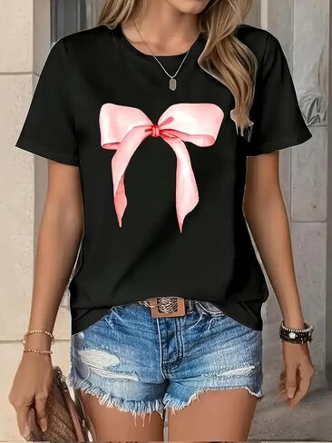 تي شيرت حريمي عتيق جرافيك تي شيرت صيفي بأكمام قصيرة فضفاض غير رسمي تي شيرت أساسي قمصان مناسبة قمصان فضفاضة كبيرة الحجم in Kuwait