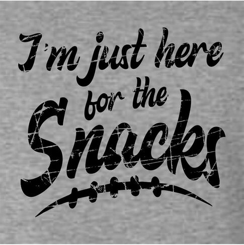 Go All Out I'm Just Here for The Snacks Funny Football Party Mens Women Youth T-Shirt in Saudi Arabia