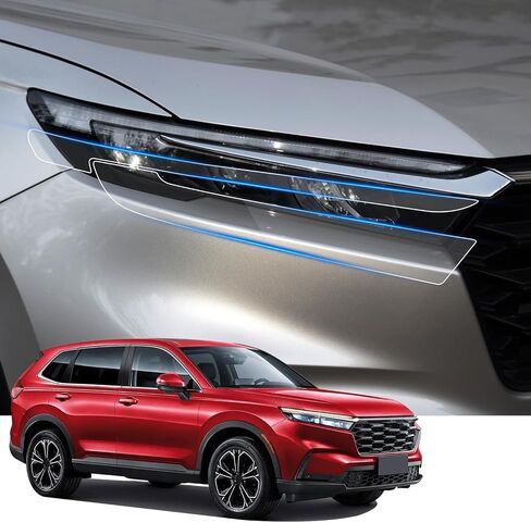 طبقة حماية لمصباح السيارة الأمامي لهوندا CR-V CRV 2017-2022 ملحقات السيارات لوسينسي الفينيل الديكور الخارجي ذاتية اللصق ورقة ملصق غطاء تينت الذيل الضوء in Saudi Arabia