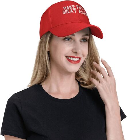 قبعة سائق الشاحنة الكلاسيكية الأصلية من Make Fifty Great Again للرجال والنساء، قبعة بيسبول منخفضة المظهر، قبعة الأب قابلة للتعديل، باللون الأسود in Saudi Arabia