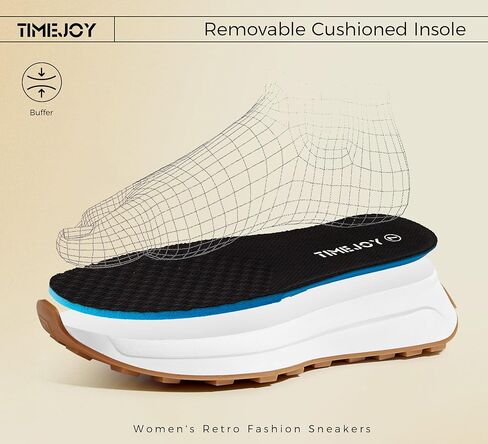 Women's Fashion Sneakers Retro Trendy Lifestyle Low Top Walikng Tennis Shoes Non-Slip Comfortable for Everyday Wear in Saudi Arabia