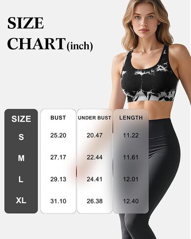 Coume 3 حزم حمالات صدر رياضية للنساء Racerback Tie Dye حمالات صدر عالية الدعم مبطنة للتمارين الرياضية واليوجا والجري وصالة الألعاب الرياضية in Saudi Arabia