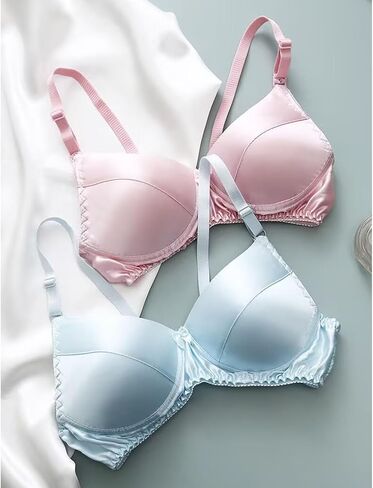 100% Mulberry Silk Bra Double-Sided Satin Silk Smooth Sports Wedding Bralettes Wireless Support Push Up Bras Sleep Lingerie in Saudi Arabia