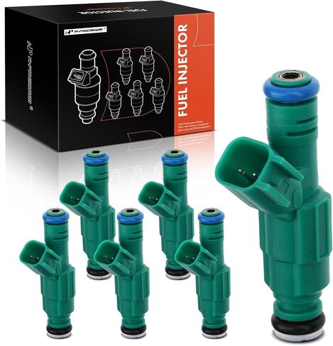 A-Premium Fuel Injectors Compatible with Dodge Grand Caravan & Chrysler Town & Country 2001-2007, Voyager 2001-2003 3.3L, Set of 6, Replace# 812-12141, 0280156007 in Saudi Arabia