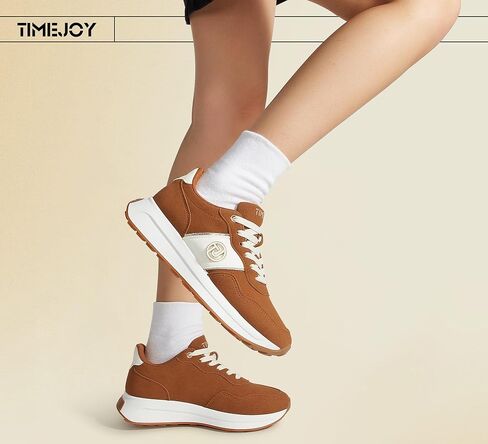 Women's Fashion Sneakers Retro Trendy Lifestyle Low Top Walikng Tennis Shoes Non-Slip Comfortable for Everyday Wear in Saudi Arabia