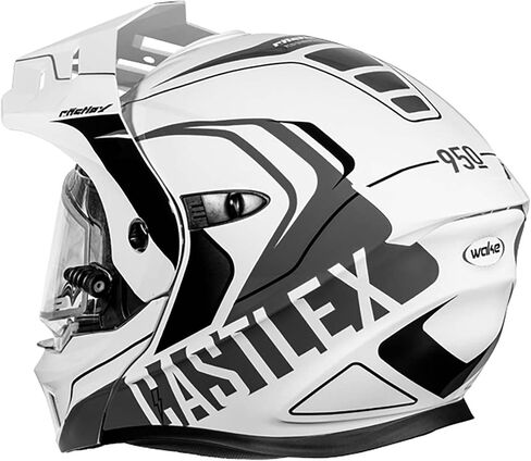 Castle X CX950 V2 Wake Modular Electric Snow Helmet (Gloss White/Charcoal - Large) in Kuwait