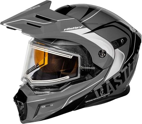 Castle X CX950 V2 Wake Modular Electric Snow Helmet (Gloss White/Charcoal - Large) in Kuwait