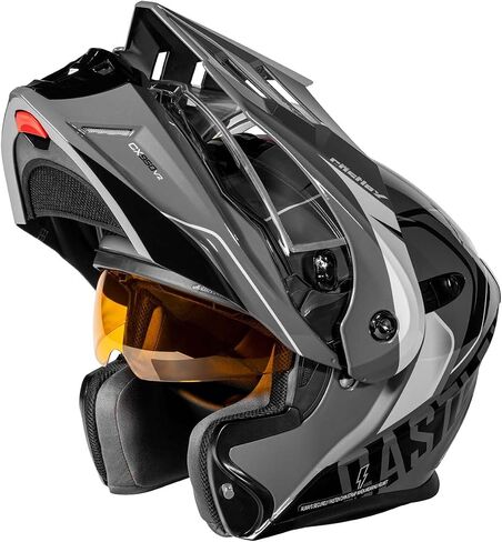 Castle X CX950 V2 Wake Modular Electric Snow Helmet (Gloss White/Charcoal - Large) in Kuwait
