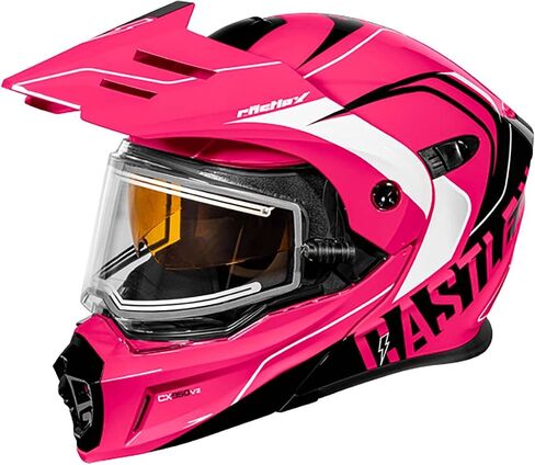 Castle X CX950 V2 Wake Modular Electric Snow Helmet (Gloss White/Charcoal - Large) in Kuwait