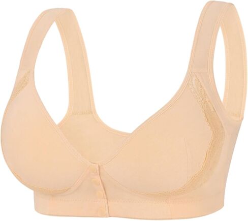 حمالة صدر نسائية بإغلاق أمامي لا تحتوي على سلك سفلي قابل للتنفس وإغلاق سريع لاسلكي in Kuwait