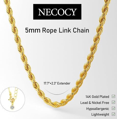 NECOCY 14K مطلية بالذهب قلادة الطبقات للنساء، سلسلة قلادة أنيقة قابلة للتكديس العصرية الكوبية وصلة حبل ثعبان سلسلة قلادة بسيطة مكتنزة متعرجة قلادة كومة مجموعة مجوهرات هدية للنساء in Kuwait