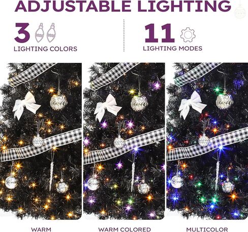 YITAHOME Prelit Pencil Christmas Tree 6 FT with Remote Control, Slim Fraser Fir Green Christmas Tree with 700 Branch Tips and 200 Lights for Home, Office, Party Decoration in Saudi Arabia