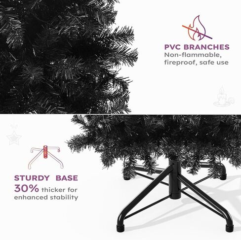 YITAHOME Prelit Pencil Christmas Tree 6 FT with Remote Control, Slim Fraser Fir Green Christmas Tree with 700 Branch Tips and 200 Lights for Home, Office, Party Decoration in Saudi Arabia