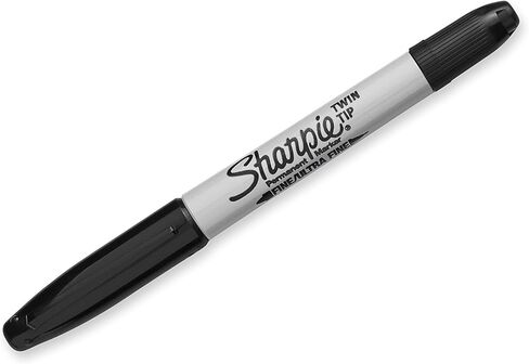 Sharpie 32175PP Twin Tip Permanent Marker,Fine/Ultra Fine Point,4/PK,Ast in Saudi Arabia
