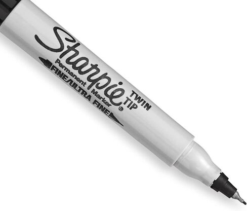 Sharpie 32175PP Twin Tip Permanent Marker,Fine/Ultra Fine Point,4/PK,Ast in Saudi Arabia