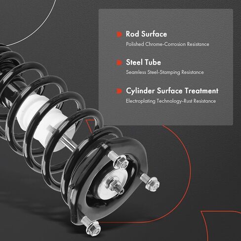 زوج أمامي ممتاز (2) مجموعة كاملة من الدعامات والزنبركات اللولبية متوافقة مع Mazda RX8 2004 2005 2006 2007 2008، جانب السائق والراكب in Saudi Arabia