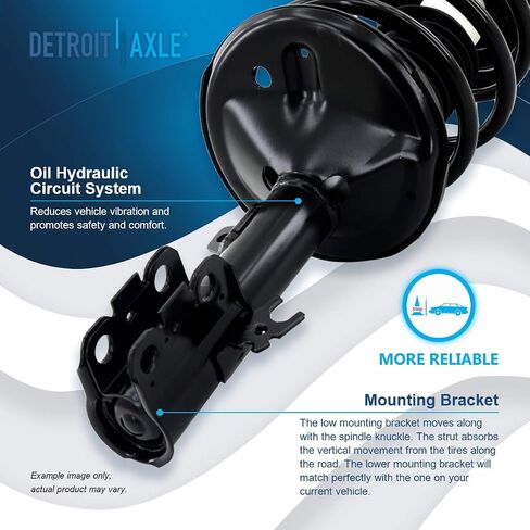 Detroit Axle - 8pc Suspension Kit for 1997-2001 Camry Lexus ES300, 1997-2003 Toyota Avalon Solara Complete Front Rear 4 Struts with Coil Spring 4 Sway Bar Links 1998 1999 2000 Replacement Strut Shock in Saudi Arabia